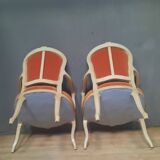 Pair of Louis XV "cabriolet" armchairs