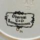 6 dessert plates "Obernai" from the Sarreguemines pottery.