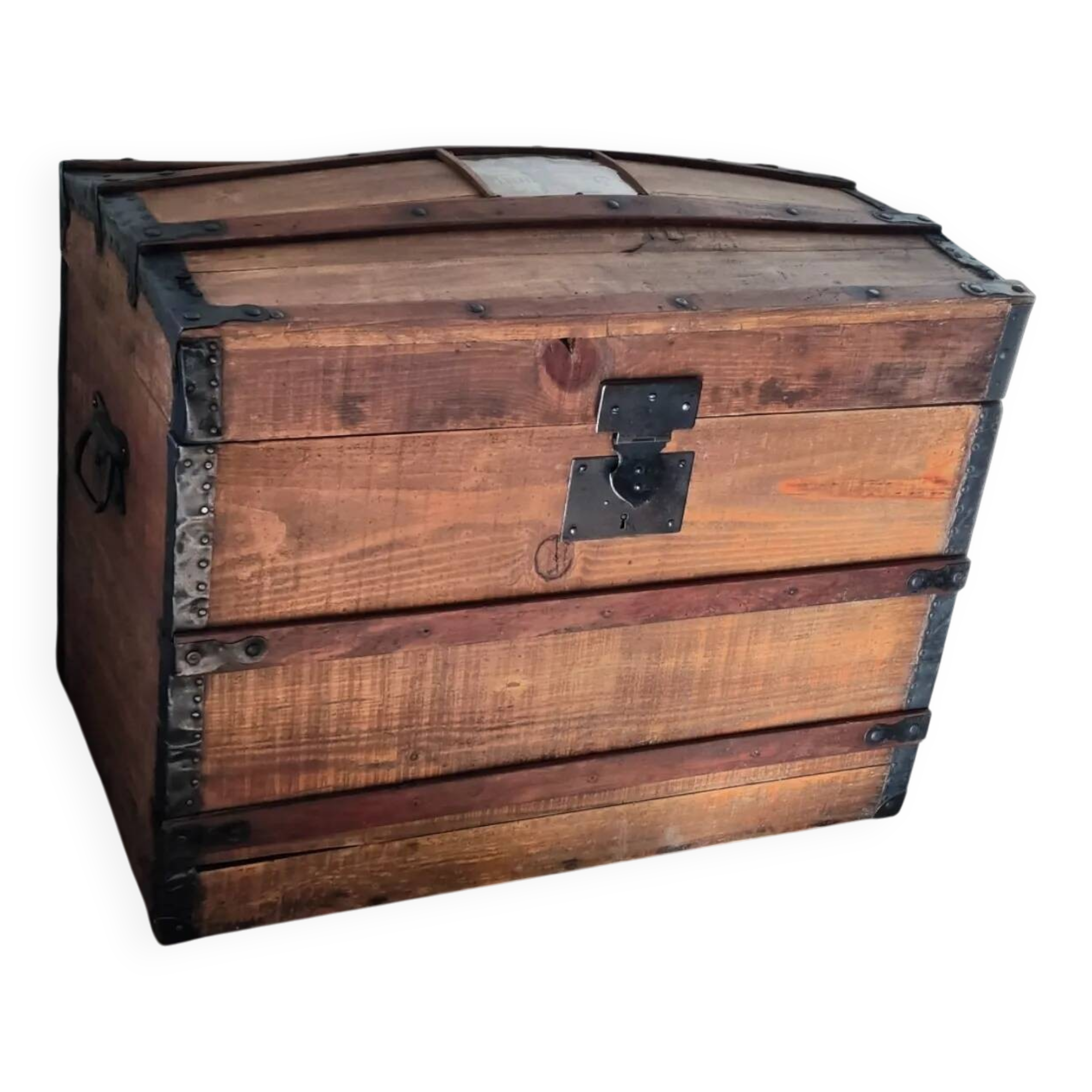 Old domed travel trunk