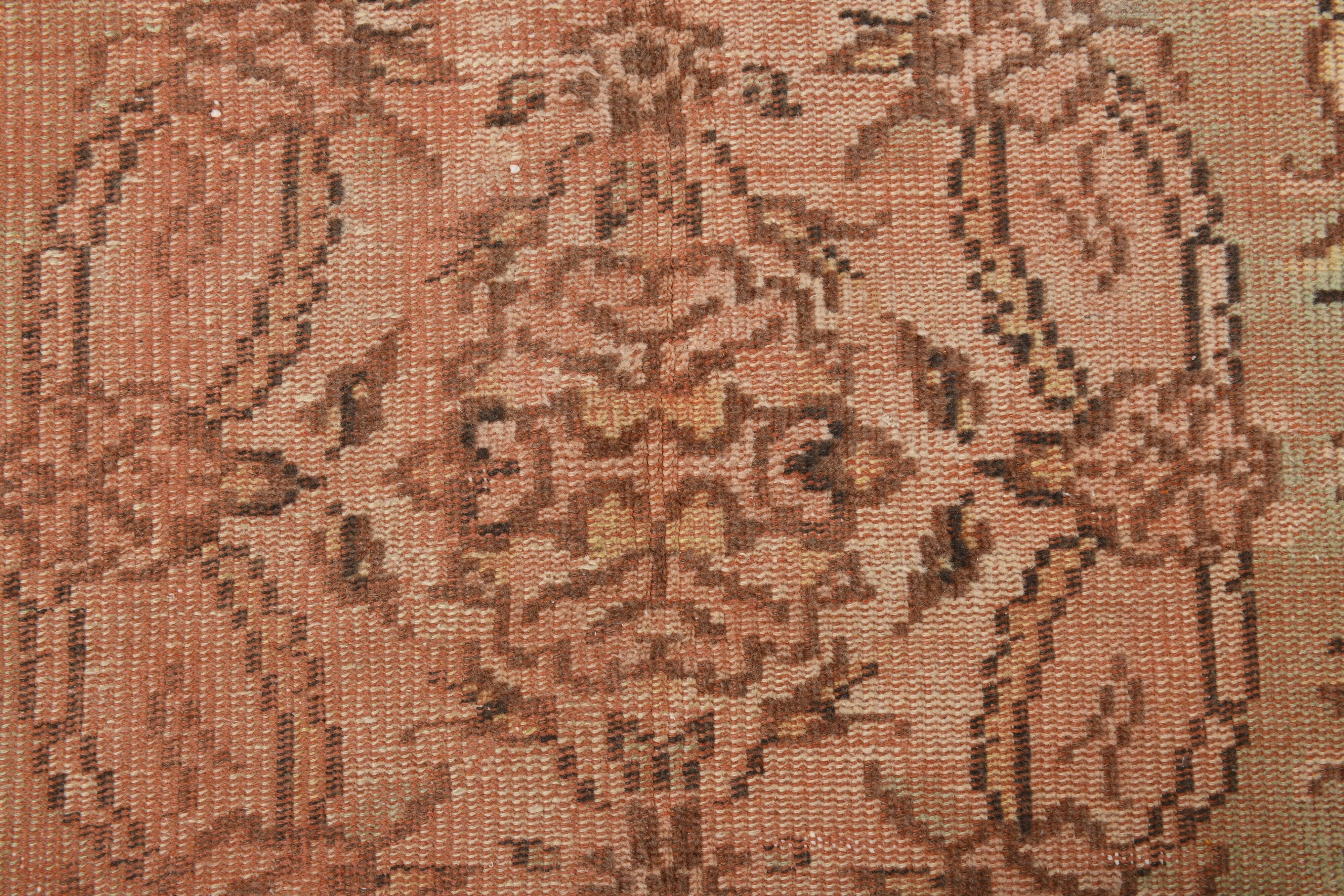 5x9 Copper Brown Oriental Persian Rug 166x273Cm