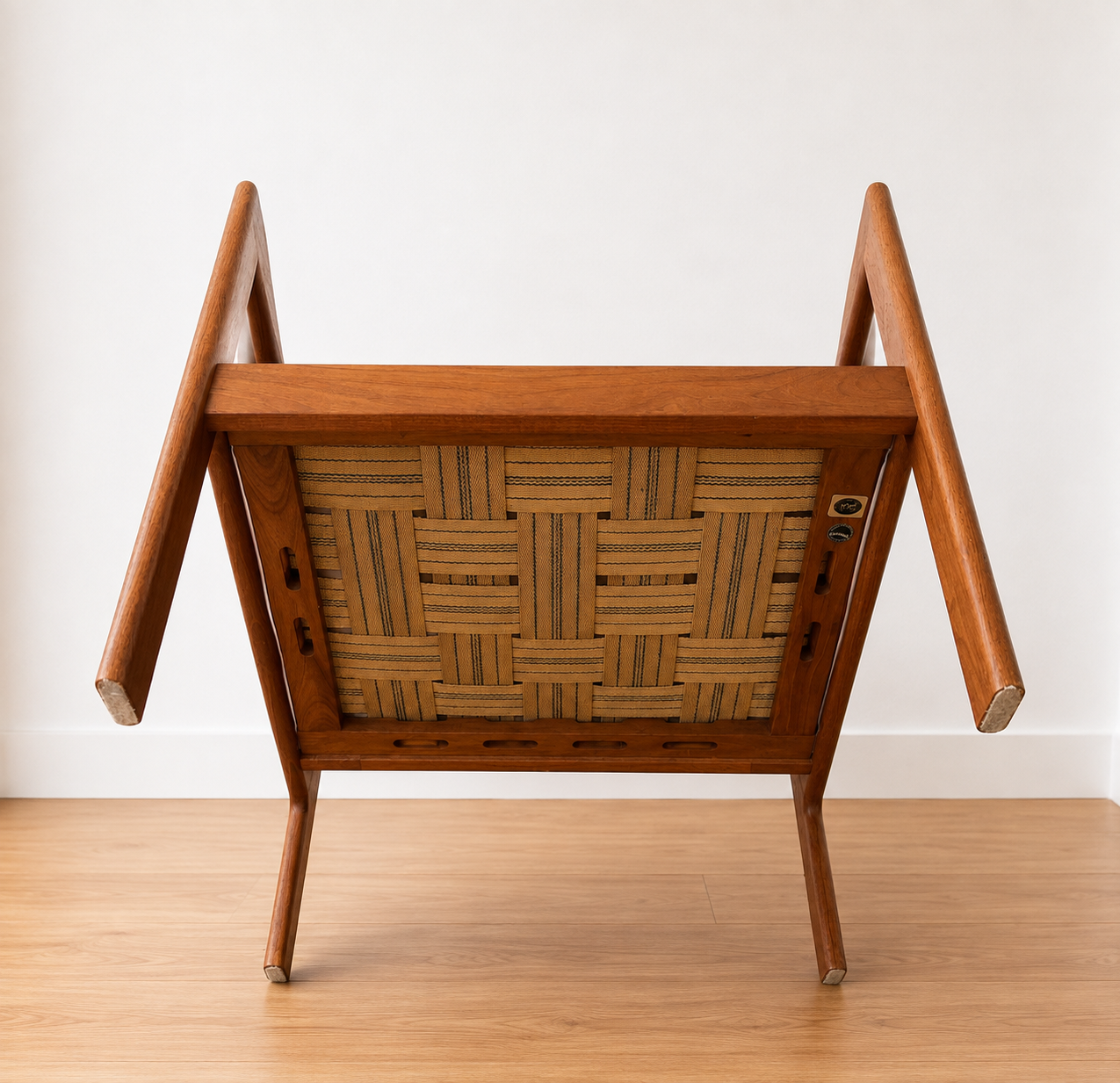 Vintage Danish Illum Wikkelsø teak lounge chair model 20