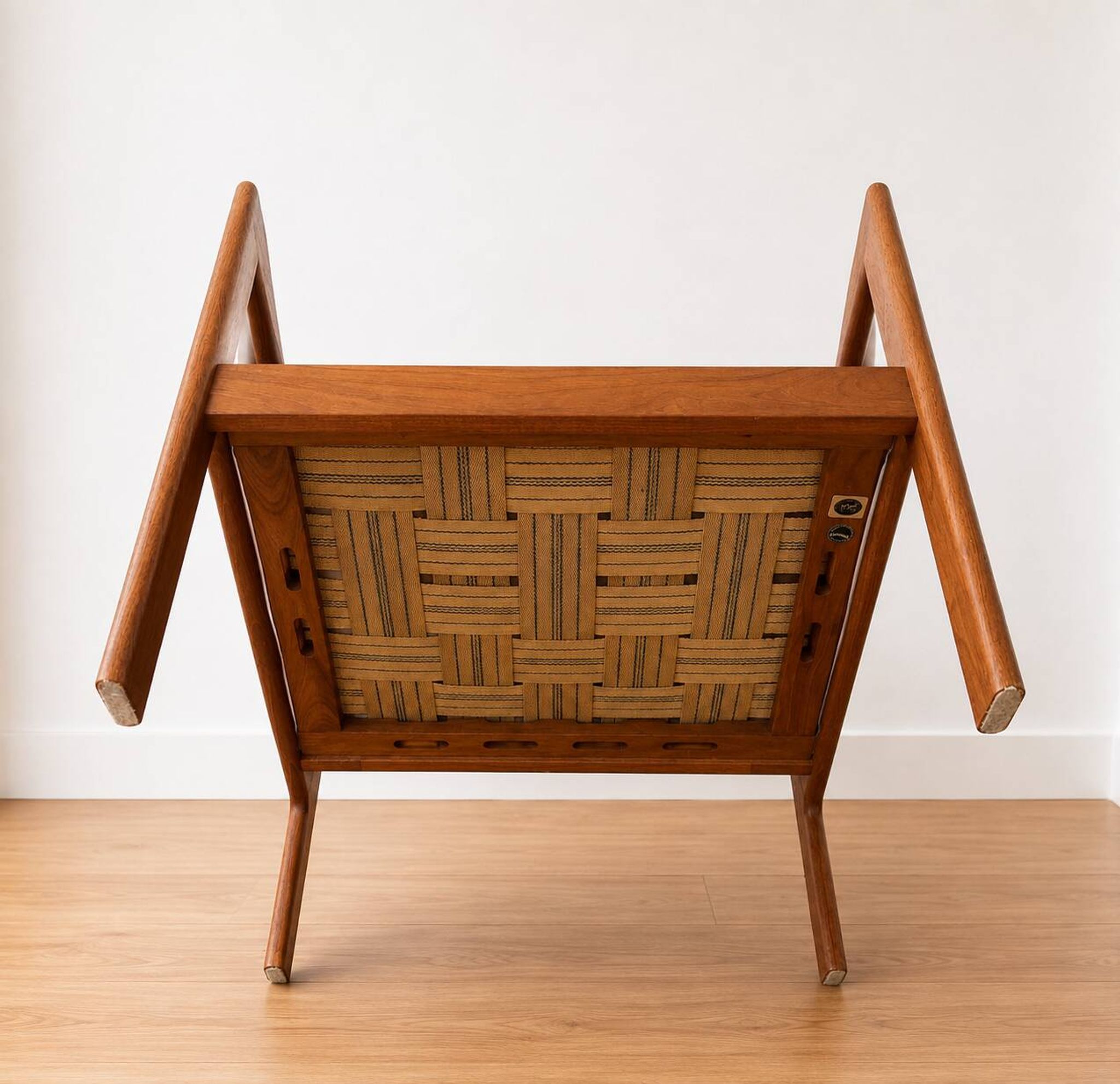 Vintage Danish Illum Wikkelsø teak lounge chair model 20