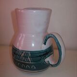 Ceramic pitcher signed Yvon Roy
