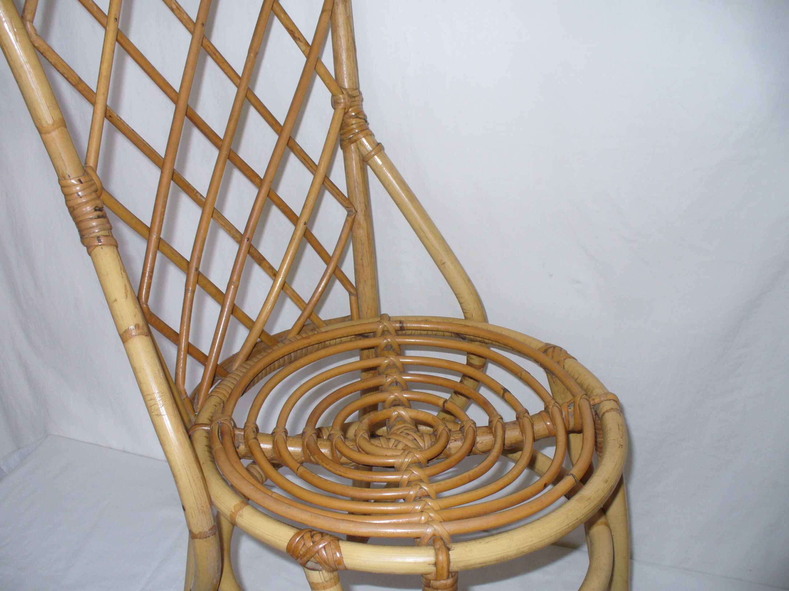 1950s rattan chair