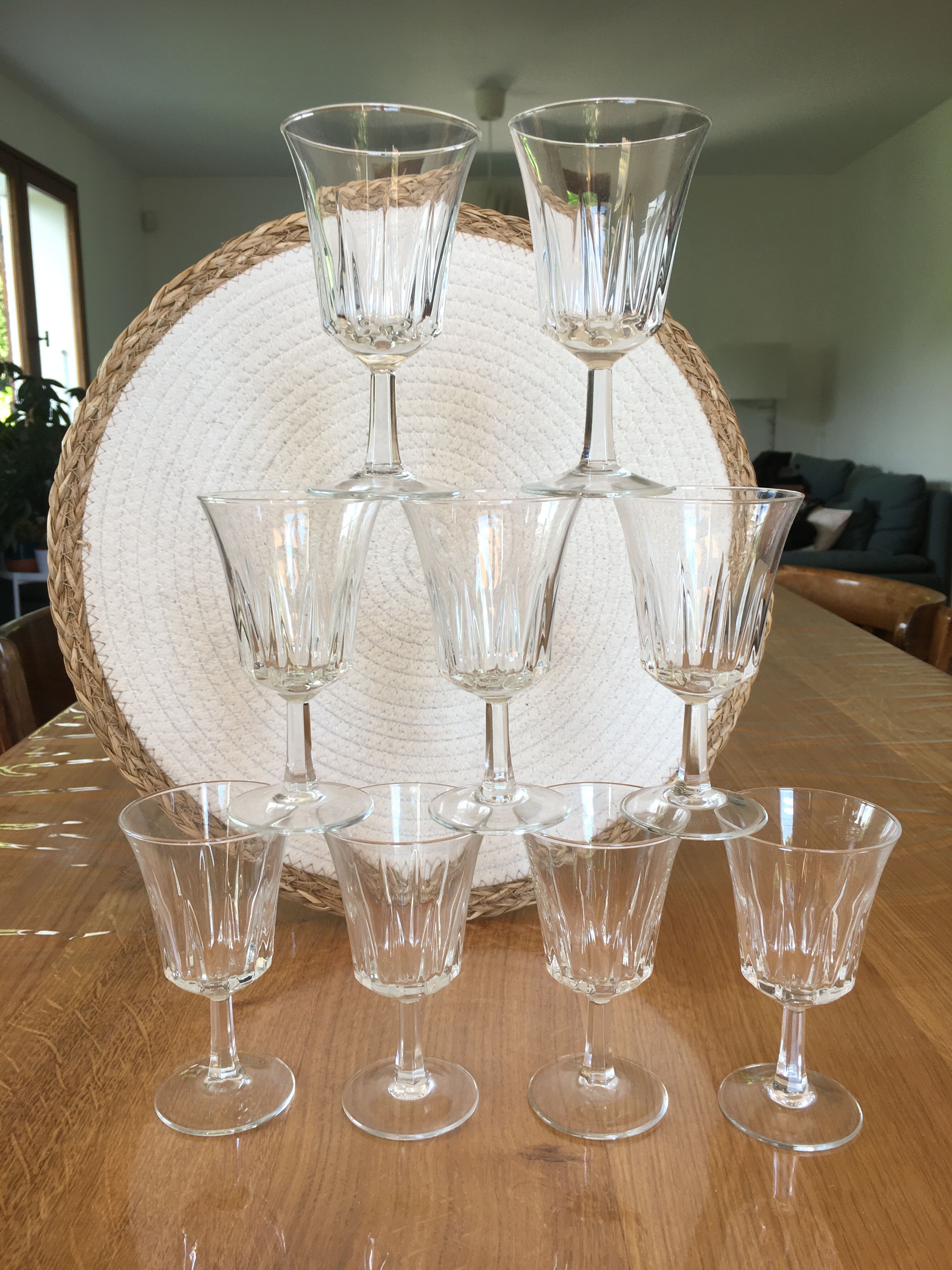 Lot of 11 liquor glasses