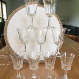 Lot of 11 liquor glasses