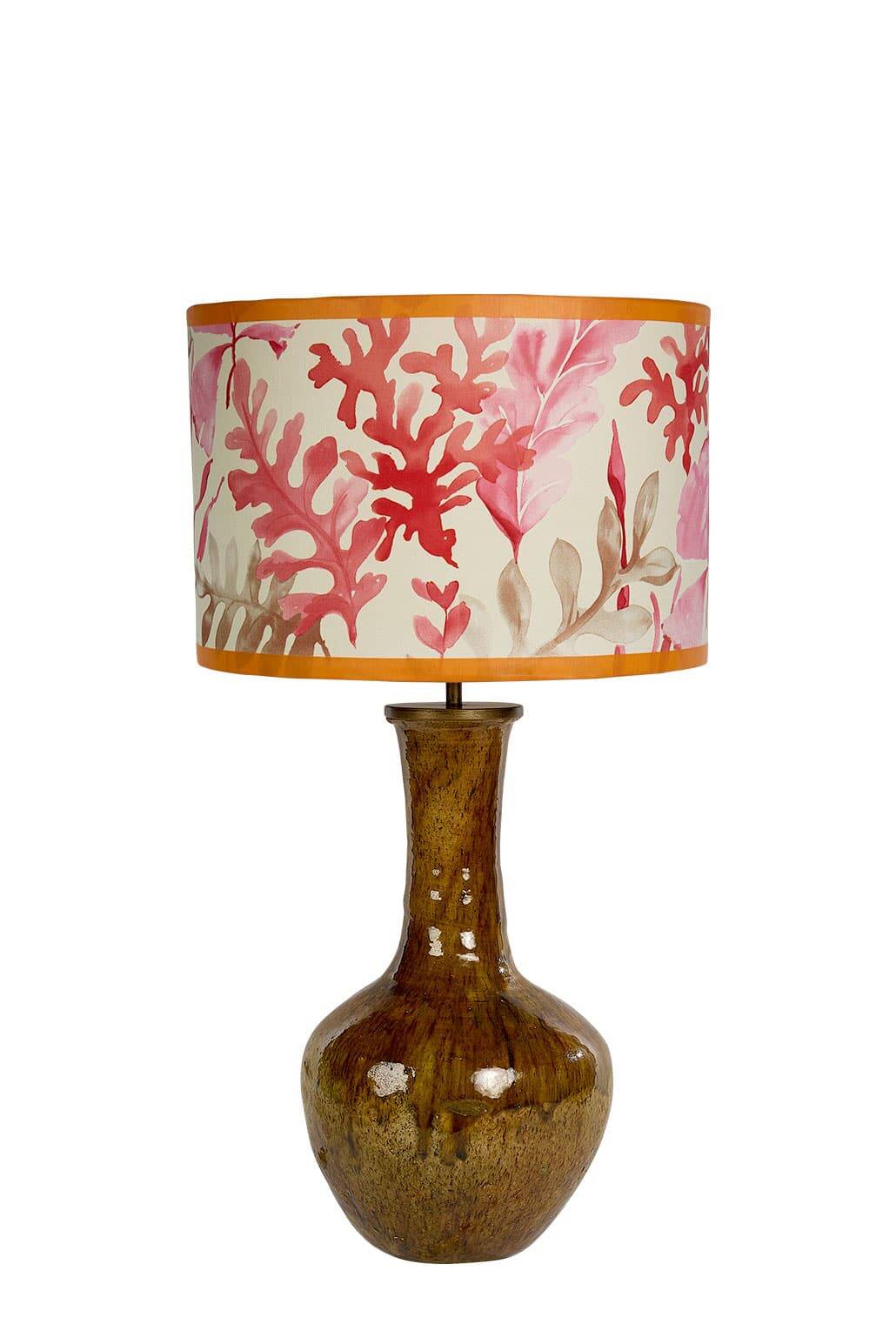 Lamp in Tamegroute shades of ochre.