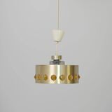 Metal and glass pendant lamp