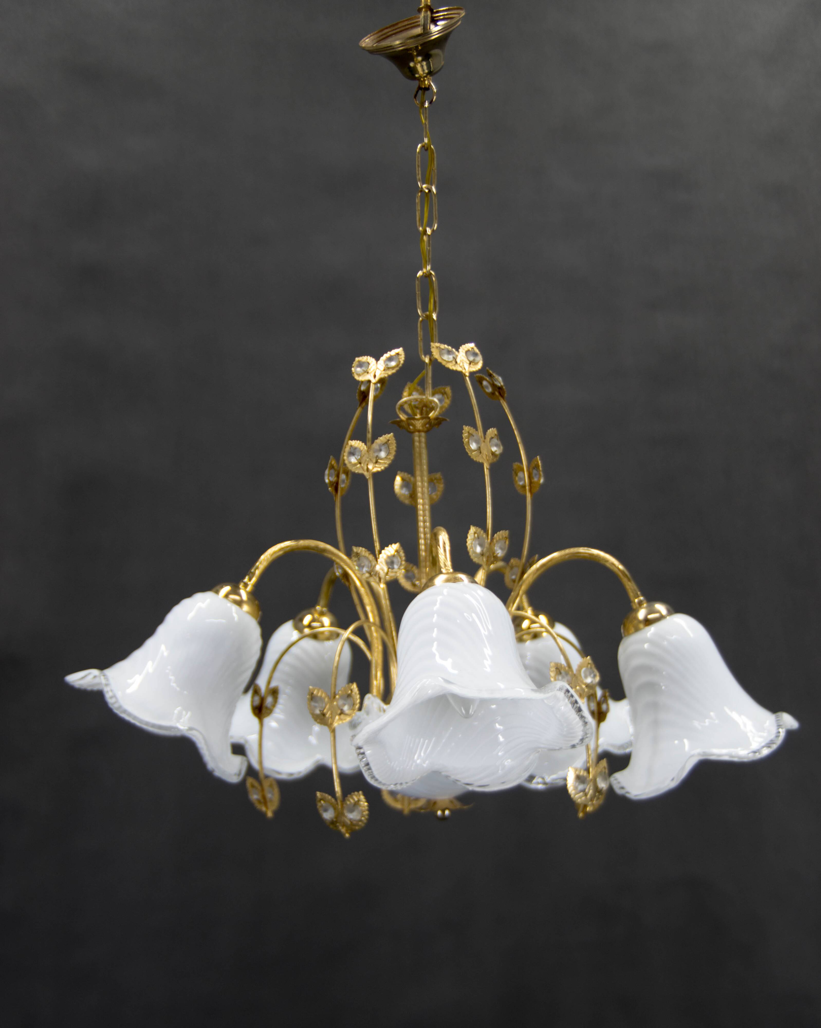 Murano Glass Chandelier, Italy, 1990s