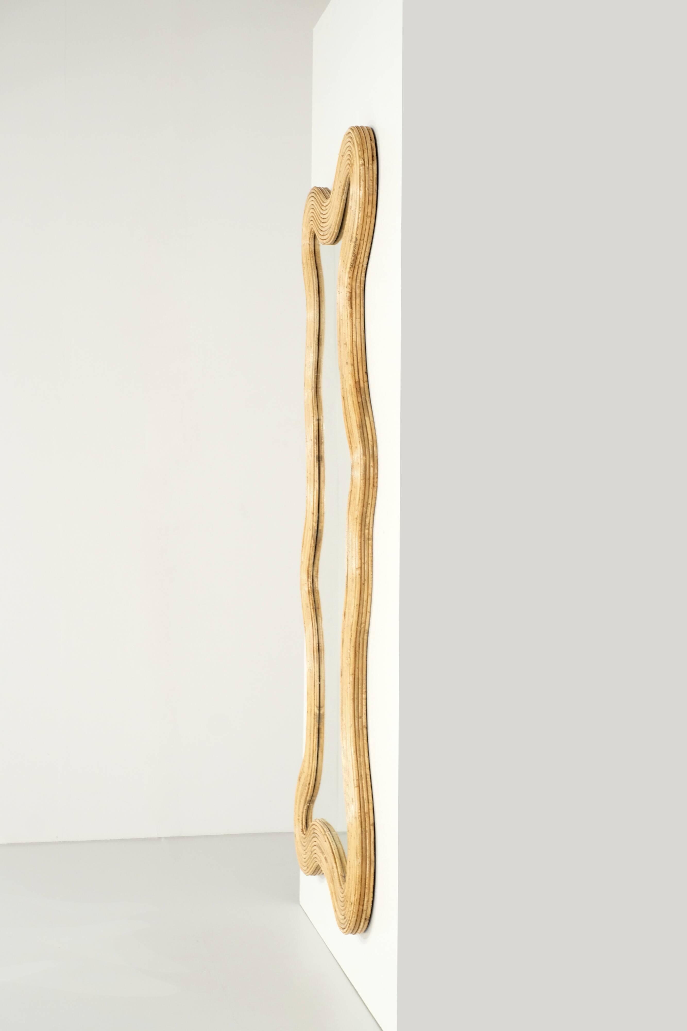 Large format mirrored bamboo, Contemporary Italy.