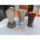 Set of 3 cast iron vases from 1900 from Charleville - Mézières