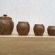 Lot de quatre pots à épices Denbac numérotés