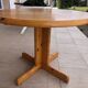 Vintage round table in solid pine