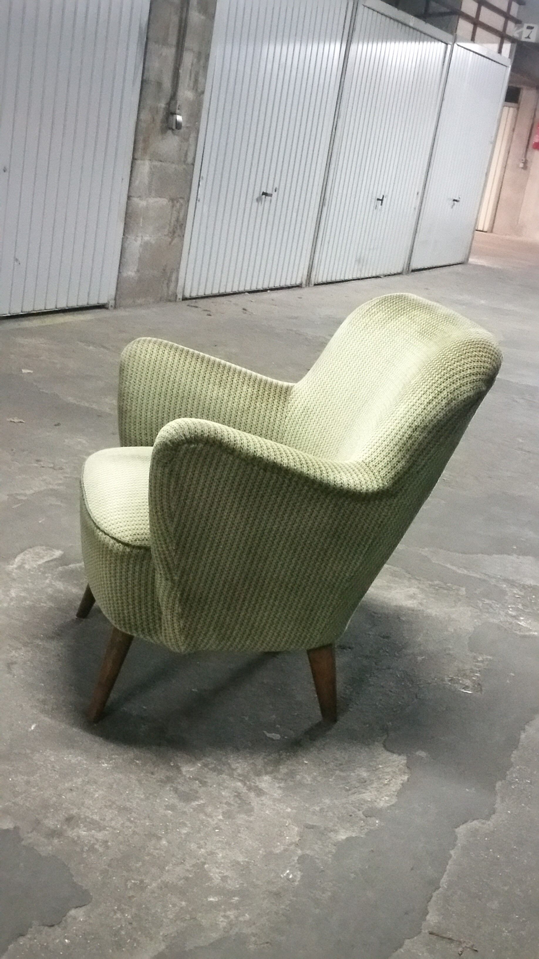 Chair years 50-60 Organic Green vintage
