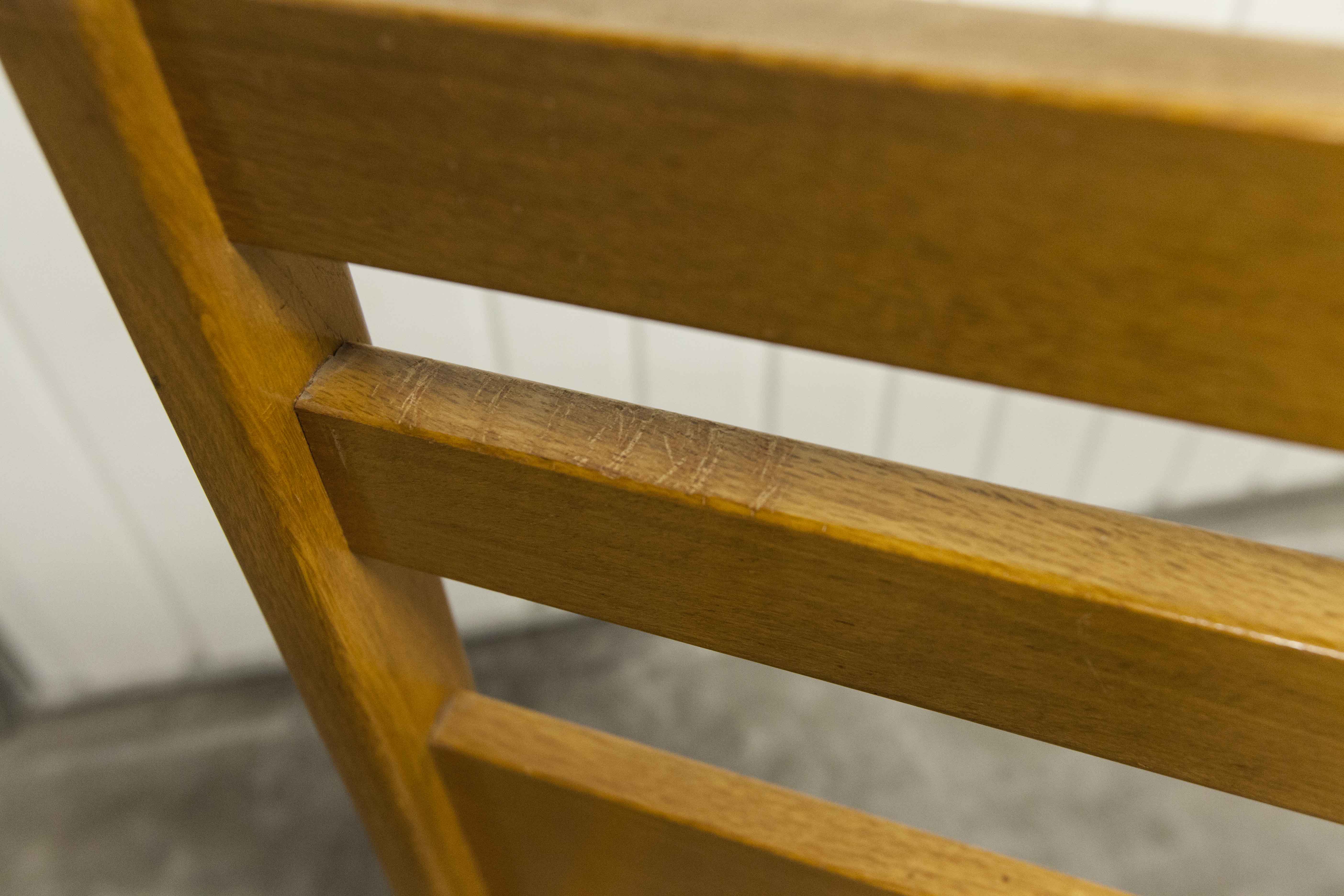 Pair of 1960 Scandinavian twin beds in solid beech