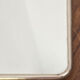 Silver-plated wall-mounted barber mirror