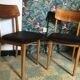 Pair of vintage Scandinavian chairs 1960's