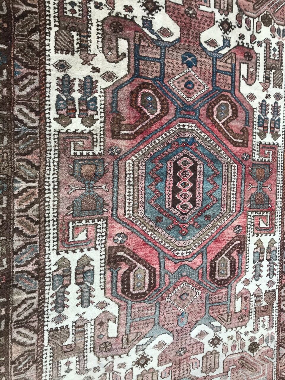 Vintage Persian carpet Hamadan 134x218 cm