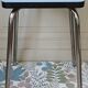 Tabouret formica bleu & chrome 1960