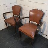 Pair of 1950s moustache-style bridge glasses