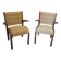 Pair of Bow Wood bridge armchairs