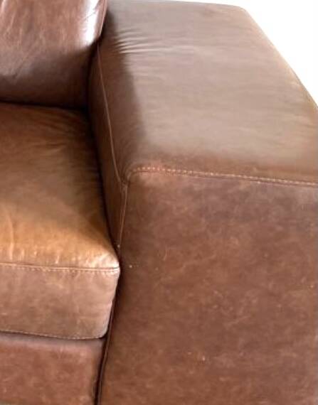 Vintage 2 seater leather sofa