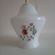 Opaline pendant lamp decorated with children's scenes 60s-70s