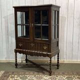 English mahogany display case from the late 19th century