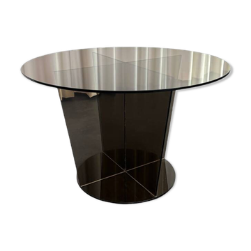 Table basse en verre fumé
