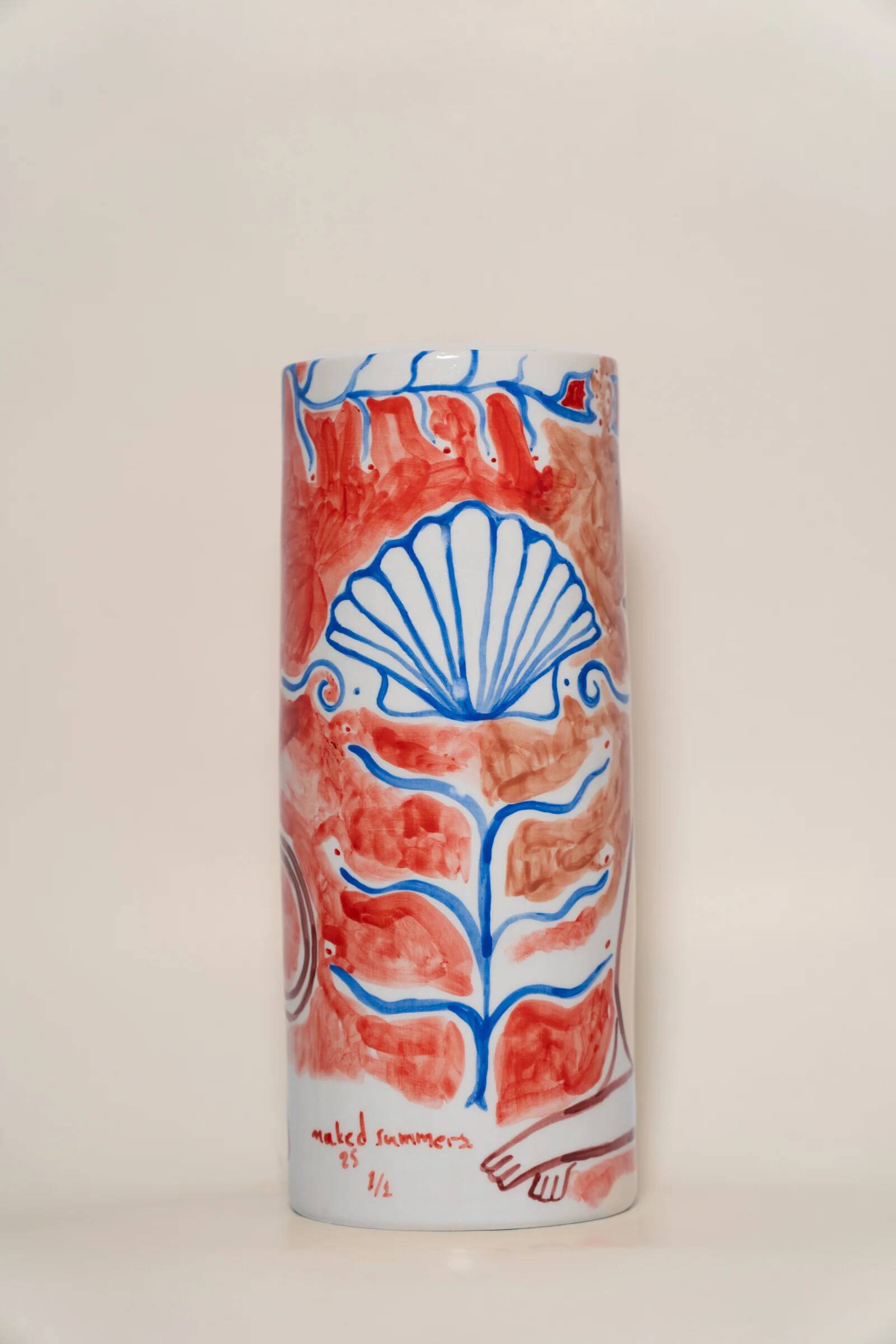 Griffin & Shell - Ceramic vase