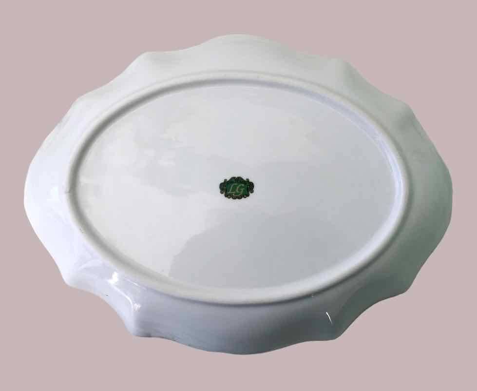 Hand painted porcelain fruit bowl