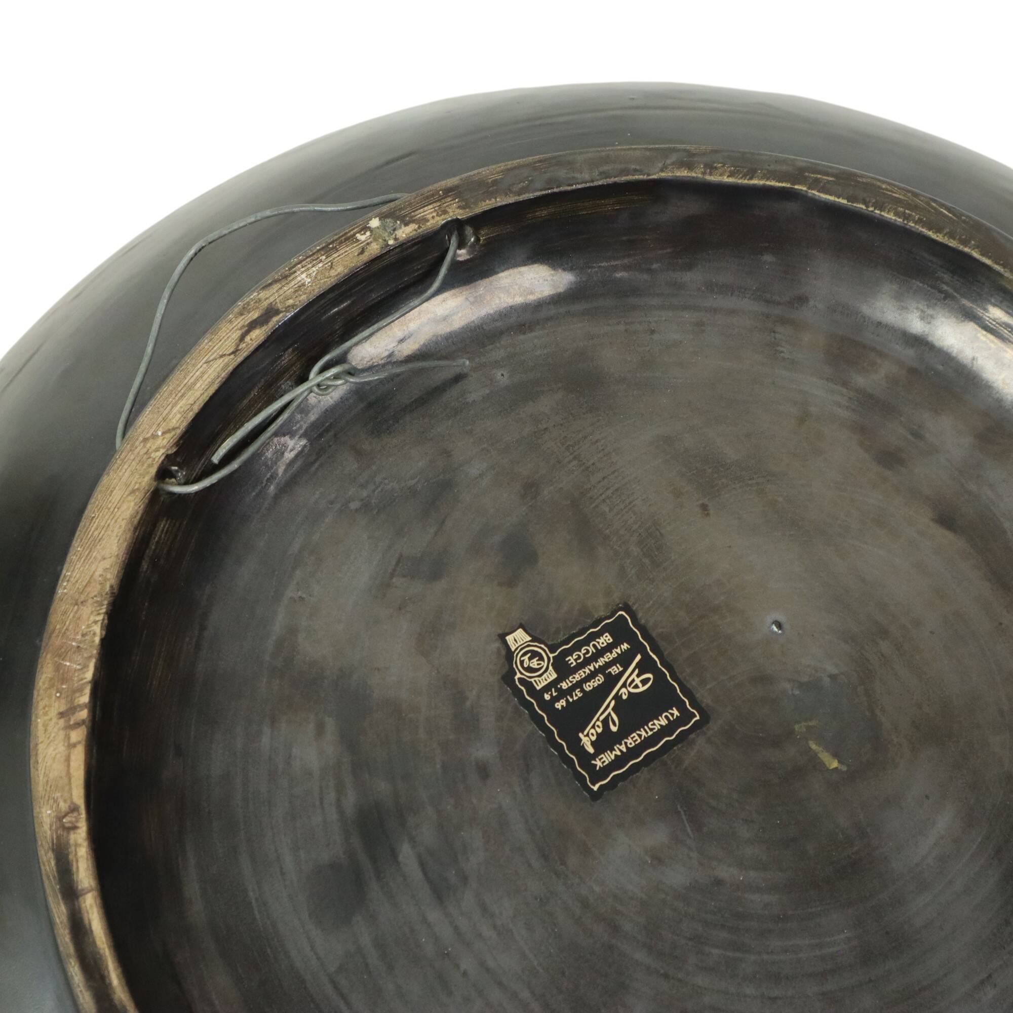 Fruit bowl XL Art Ceramics Wall decoration Drip glaze