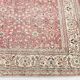 Red & Navy Blue Floral Vintage Persian Rug