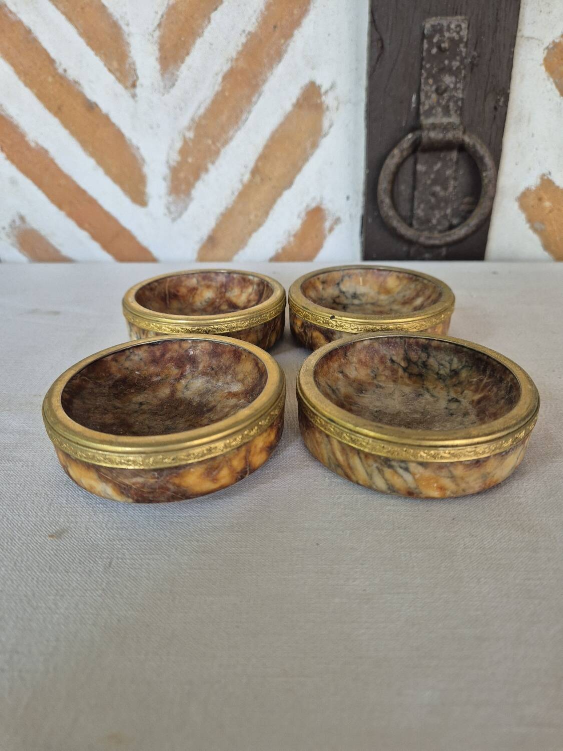 Cendriers coupelles marbre Italien vintage