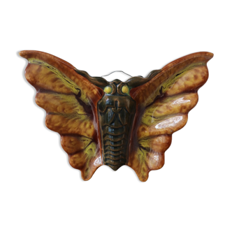 Vintage butterfly wall vase