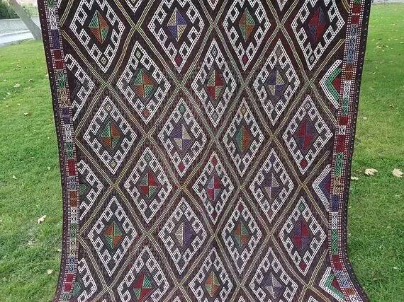 Kilim turc vintage tissé main 160x260 cm