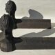 Paire de chenets en fonte
