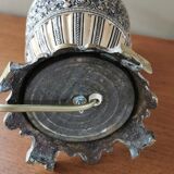 Old bedside lamp faience and brass