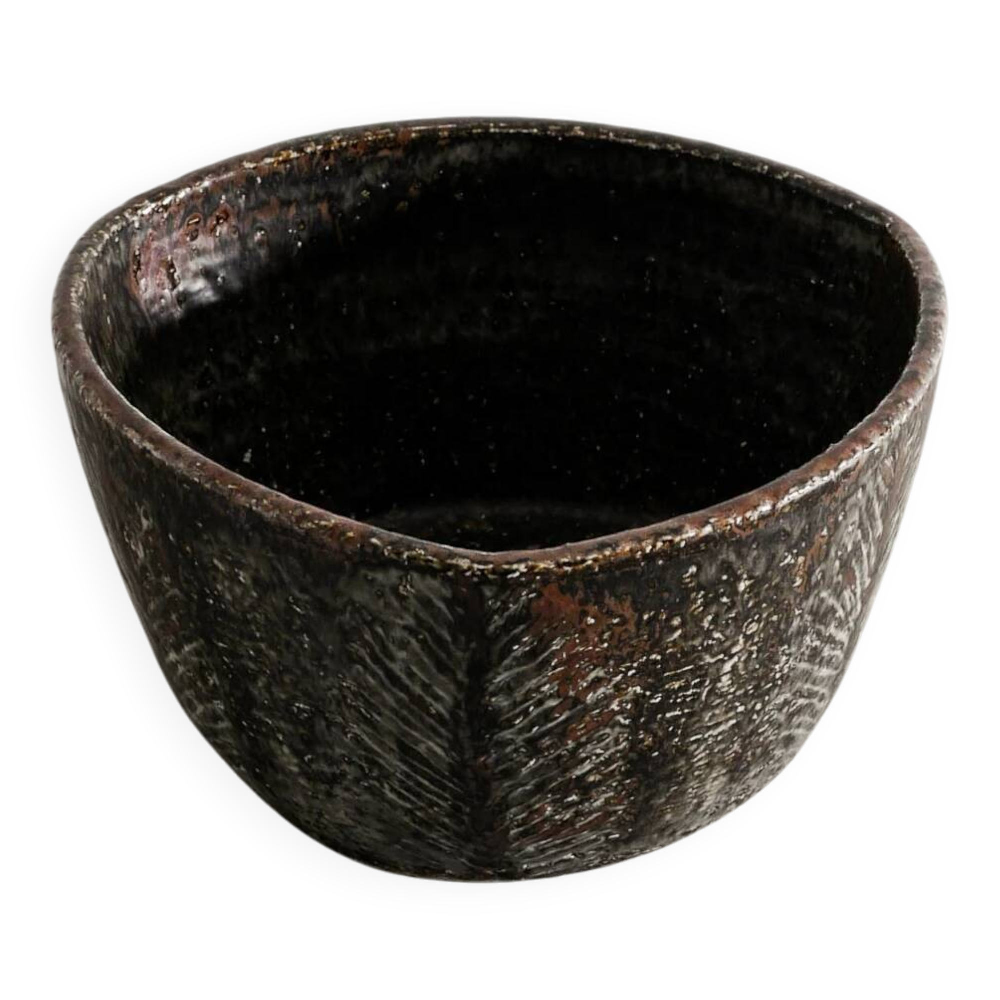 Vintage Swedish Mid Century Ceramic Bowl by Carl-Harry Stålhane, 1950s