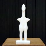 Idole Cycladique en plâtre, années 70