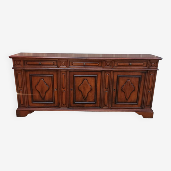 Buffet enfilade classique, 3 portes et 3 tiroirs