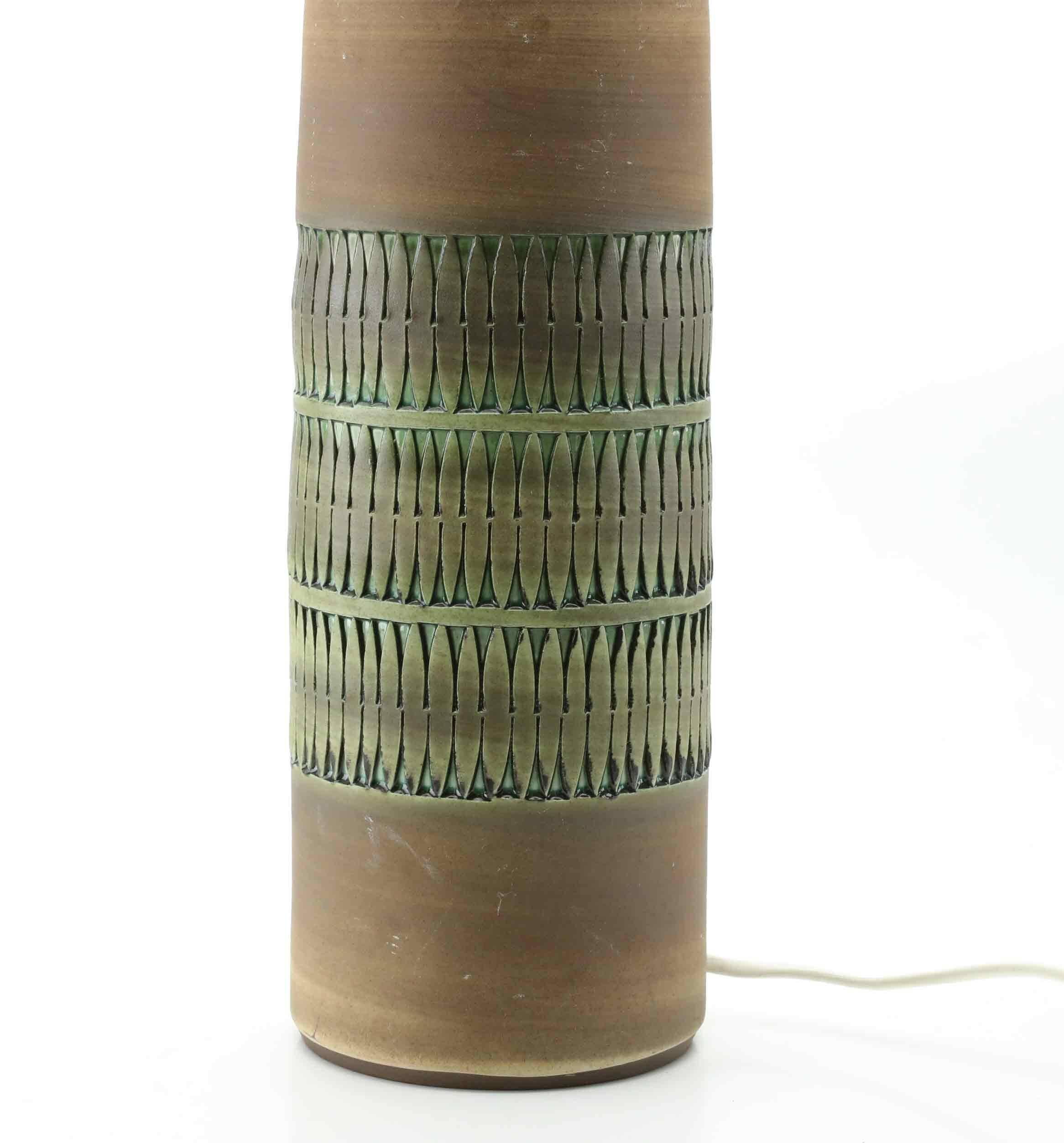 Tomas anagrius table lamp, ceramic, sweden, 1960s.