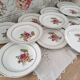 Set of 12 dessert plates Sarreguemines model Gérardmer