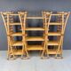 Vintage bamboo wall unit, 1970s