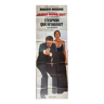 Affiche cinéma originale "L'Espion qui m'aimait" Roger Moore, James Bond 77x232cm 1977