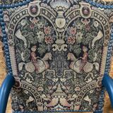 Pair of vintage original tapestry armchairs
