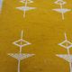 Traditional handmade berber yellow and white Berber kilim carpet made of pure wool