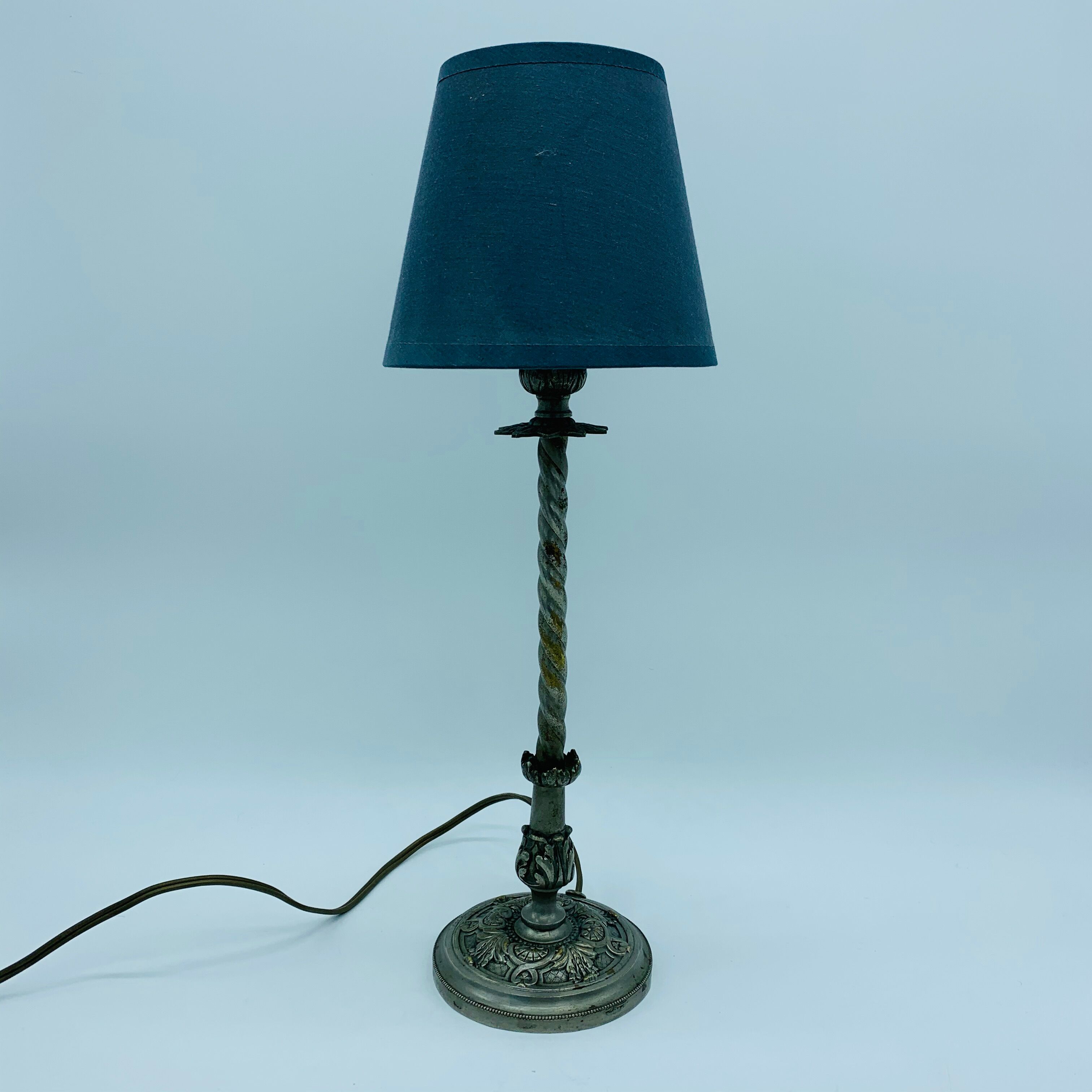 Ancient 20th brass or nickel bronze lamp