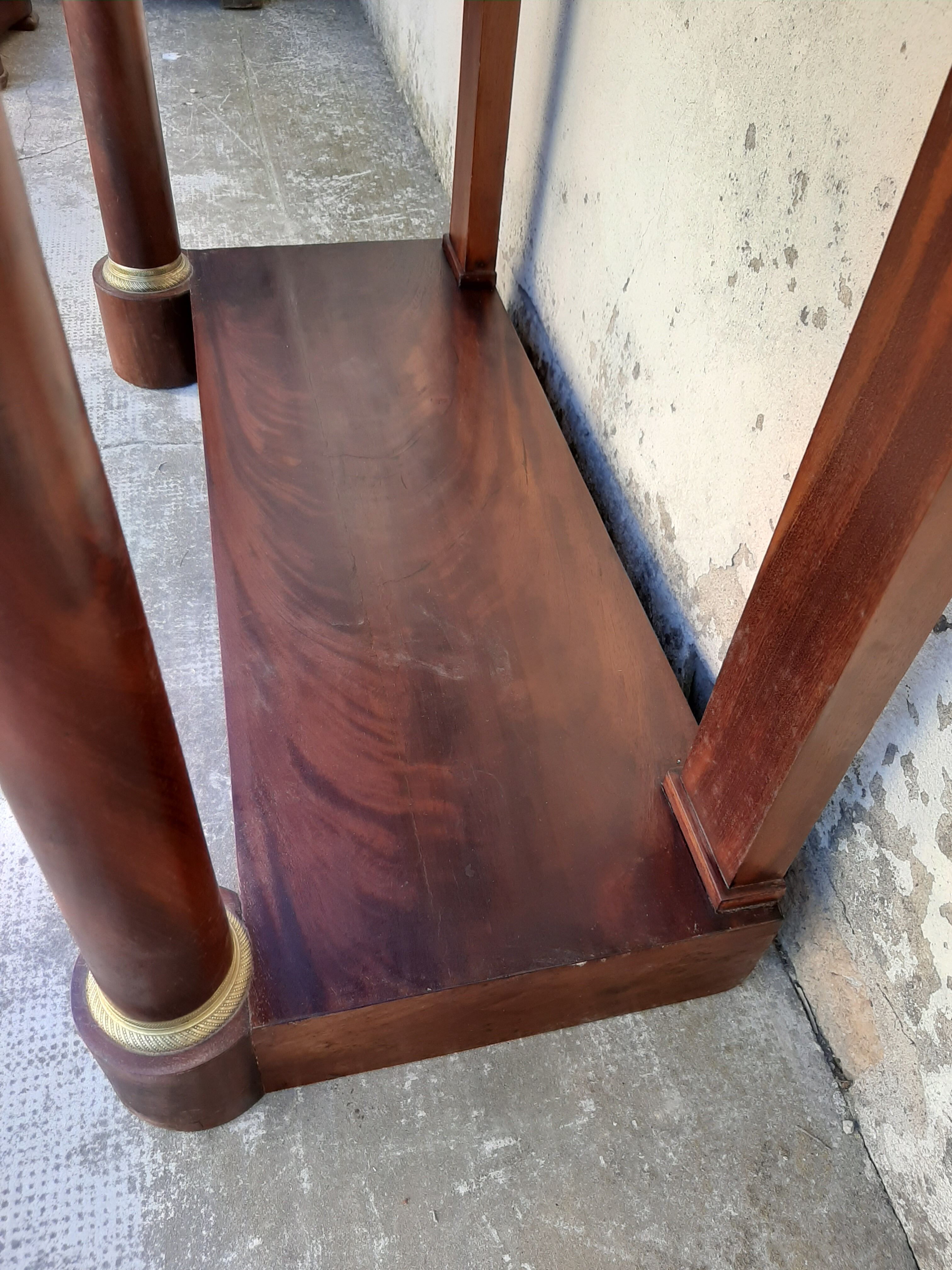 Empire console with column 1900