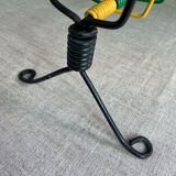 Scoubidou magazine rack, 1960s